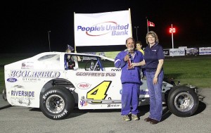Leon Gonyo posted a victory in the Twin 25s at the People's United Bank Memorial Day Special at Devil's Bowl Speedway in 2012.  (MemorEvents photo)
