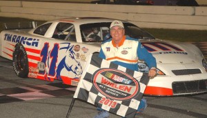 David Rogers hopes to be holding a 2015 checkered flag in victory lane this year...