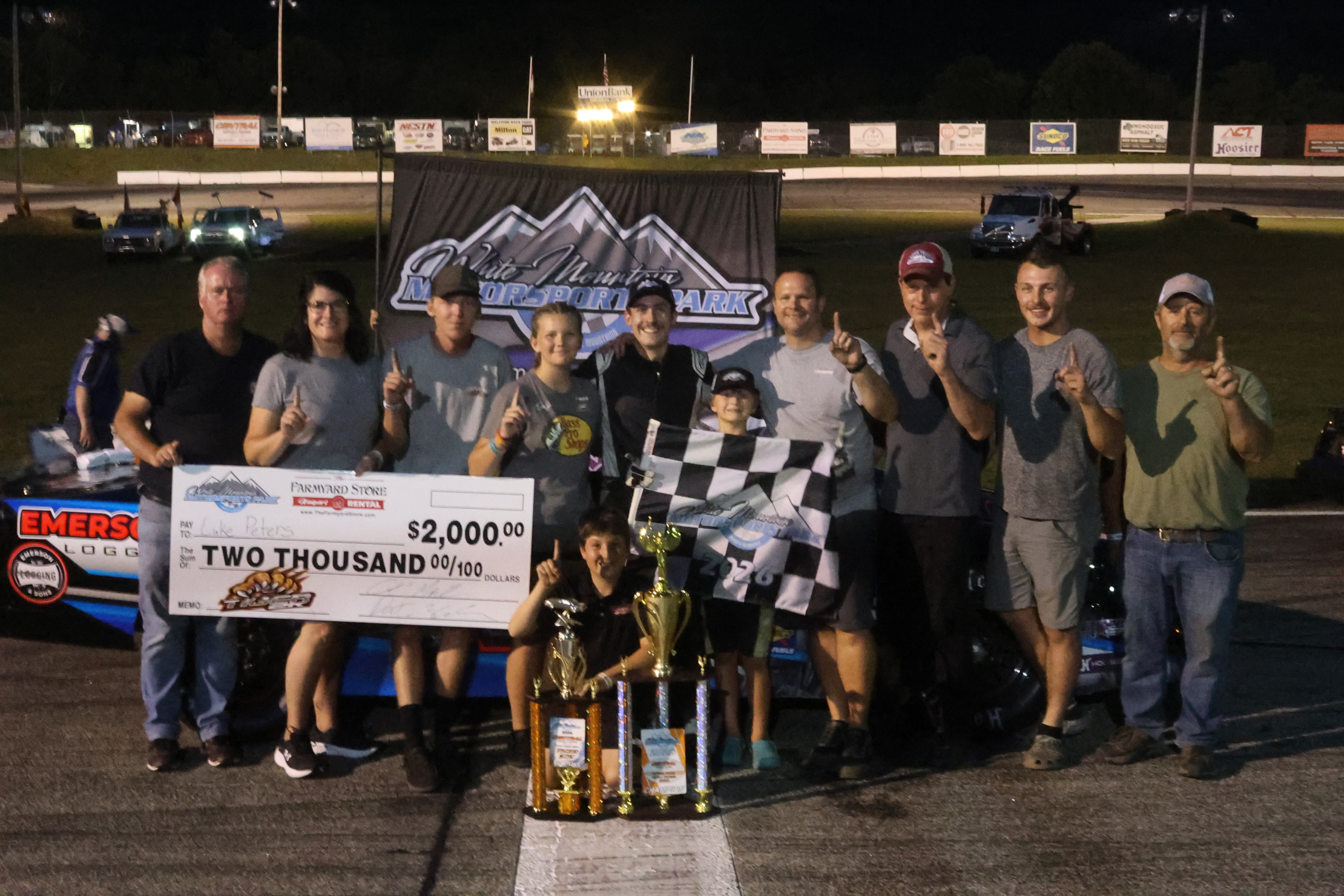 Luke Peters Wins Tiger $2K and Central Asphalt Triple Crown