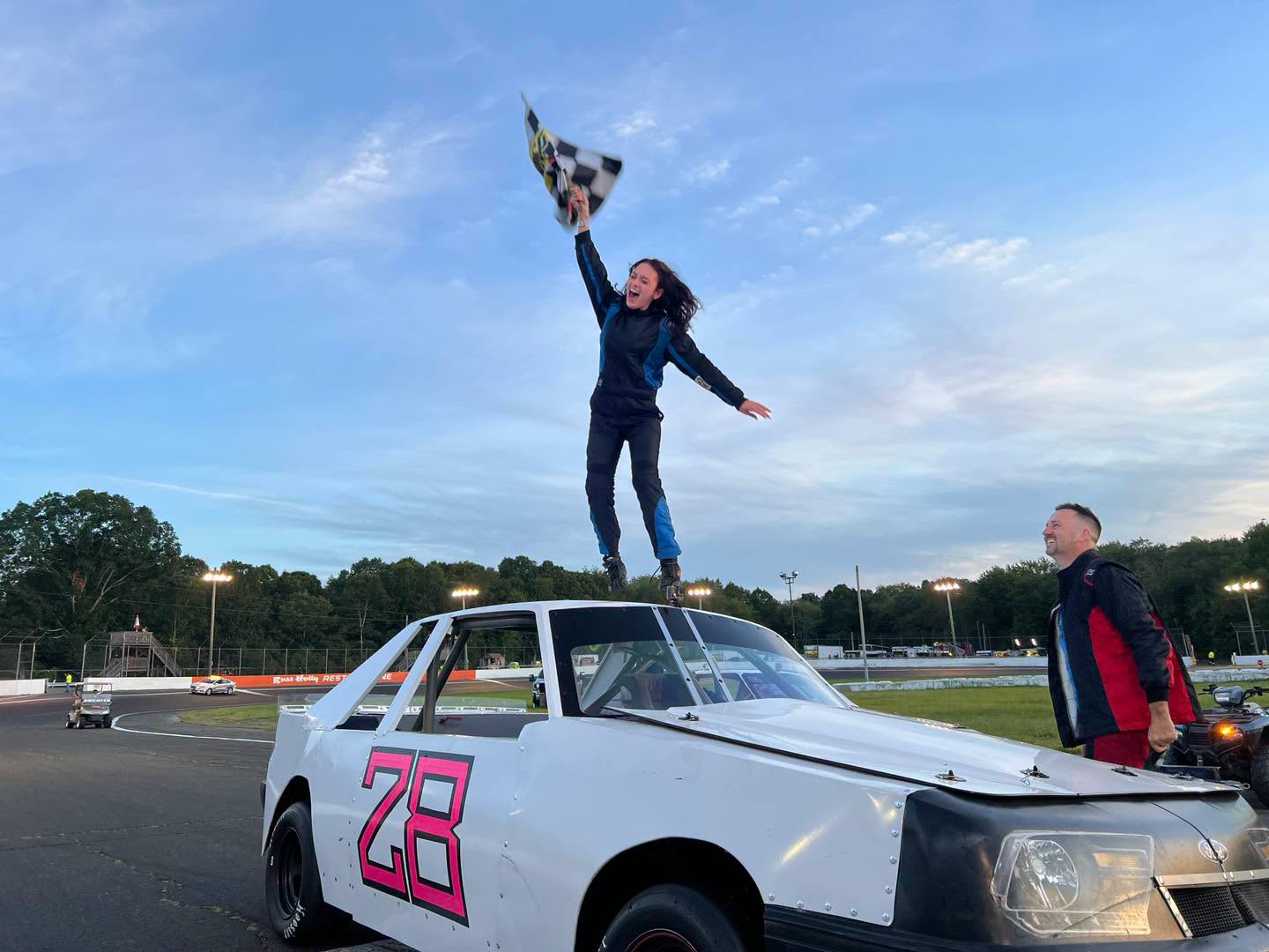 Flannery Wins Mini Stock, Canfield Makes First Female Mini Stock Victory