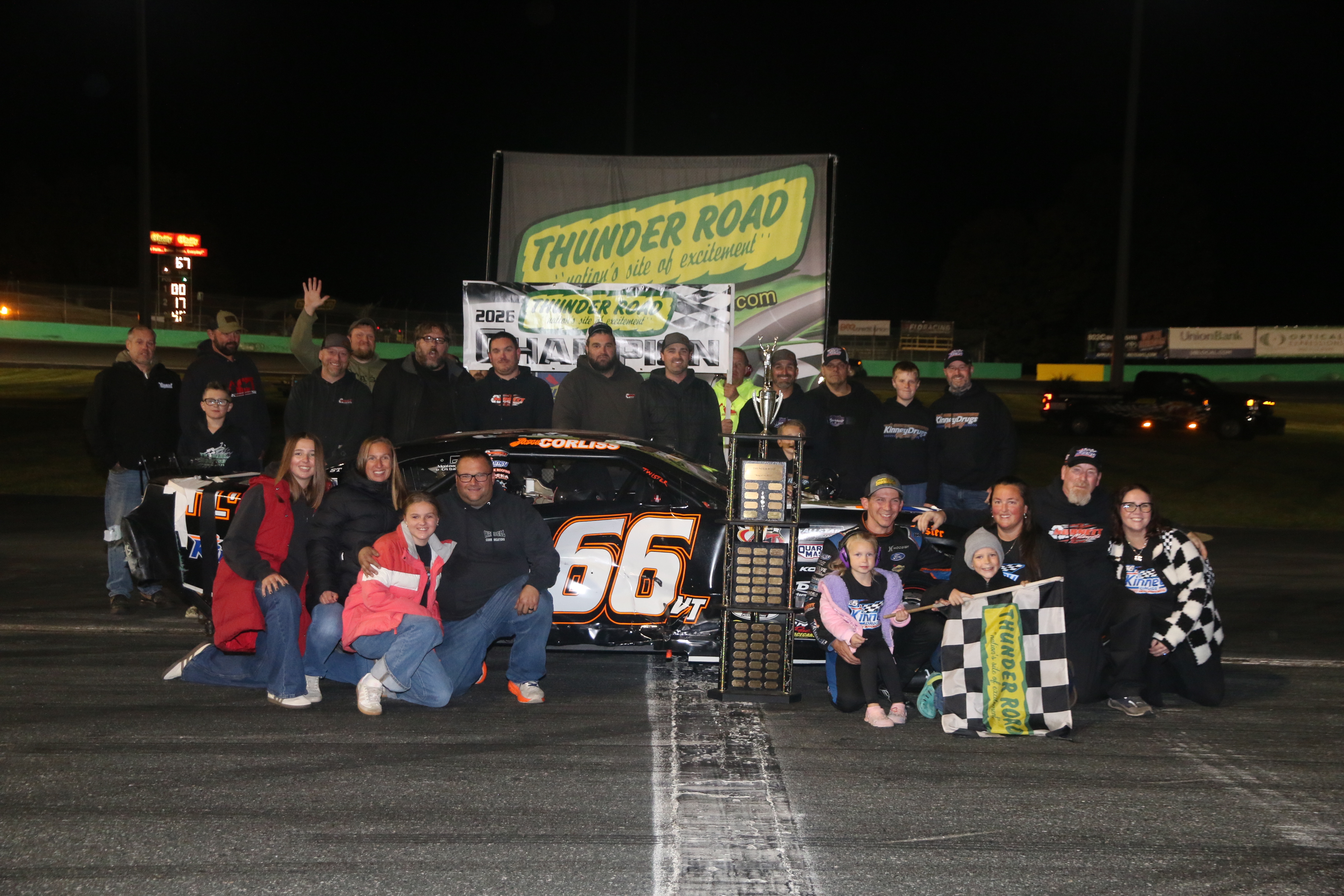 Corliss Claims Record 5th King of the Road at Thunder Road
