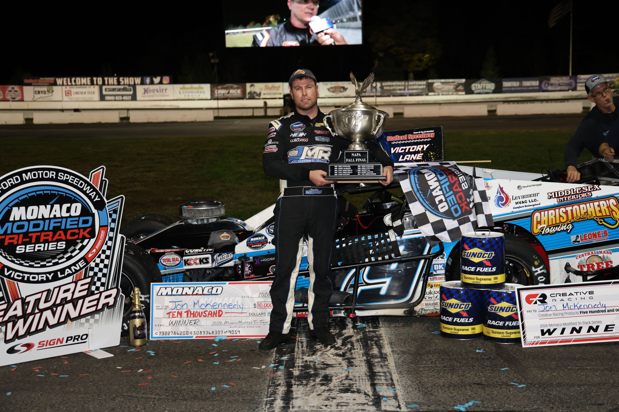 McKennedy Wins NAPA Fall Final at Stafford Speedway