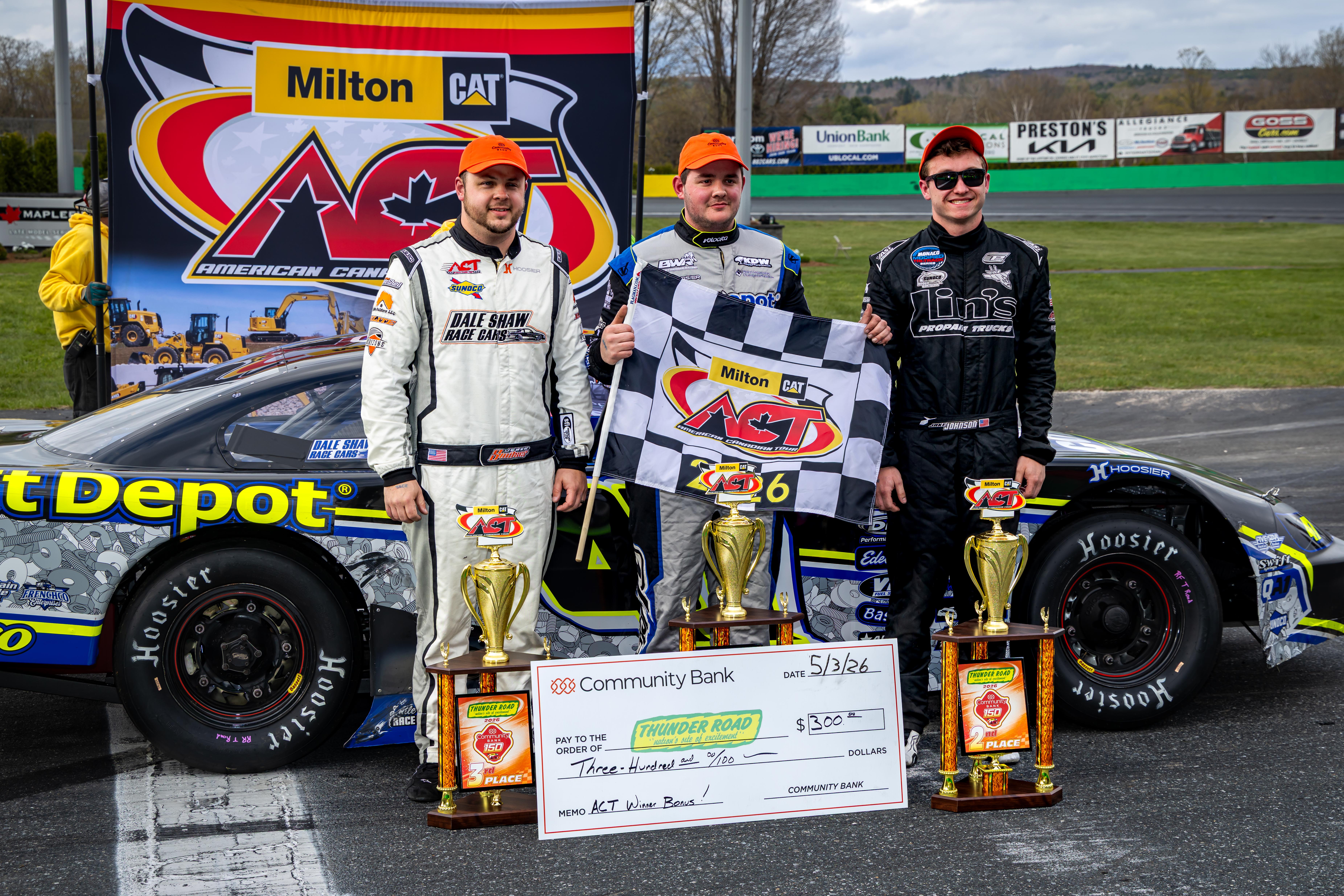 Gabe Brown Wins Community Bank 150 on Milton CAT Tour