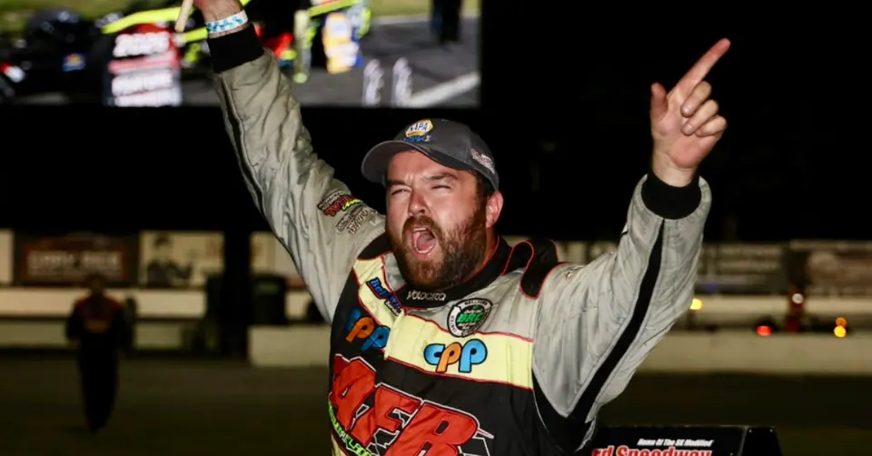 Flannery's First SK Modified Win at Stafford Speedway