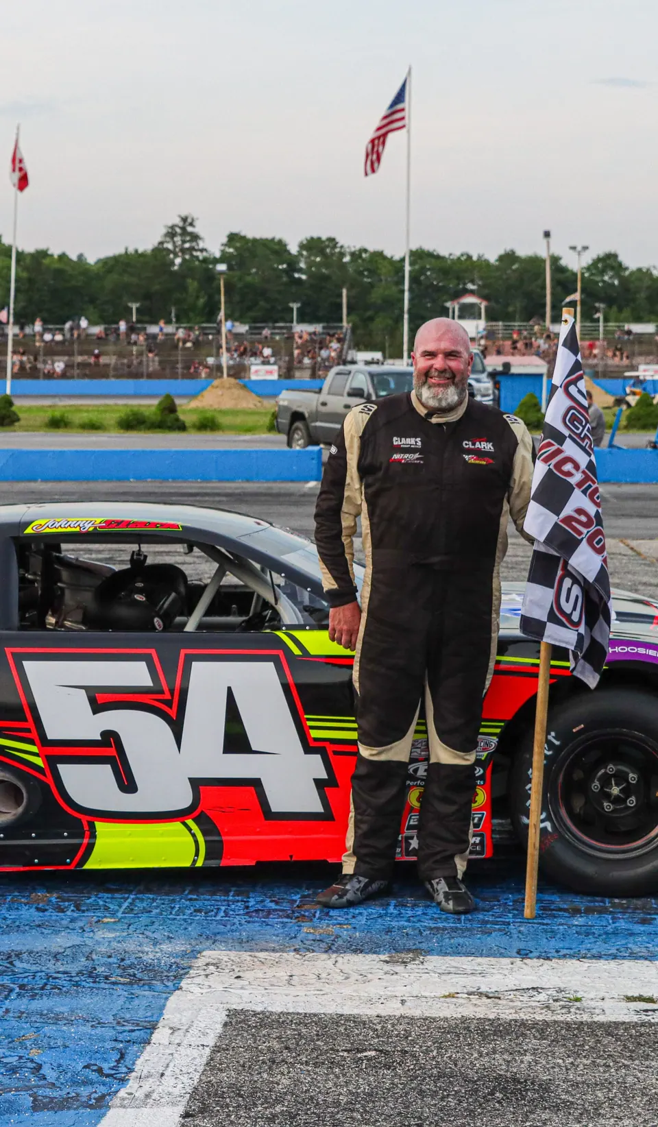 Johnny Clark, Gabe Brown Win Celebration of America 300 Qualifiers