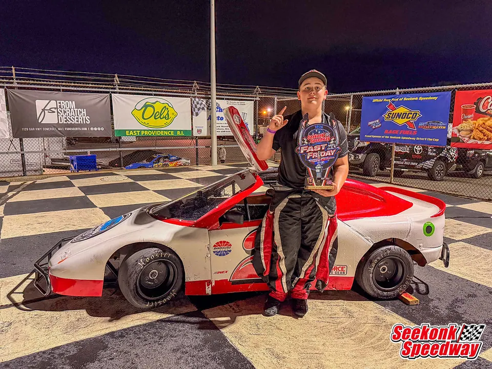Zacarias Kelley Wins Outlaw Feature at Seekonk Speedway