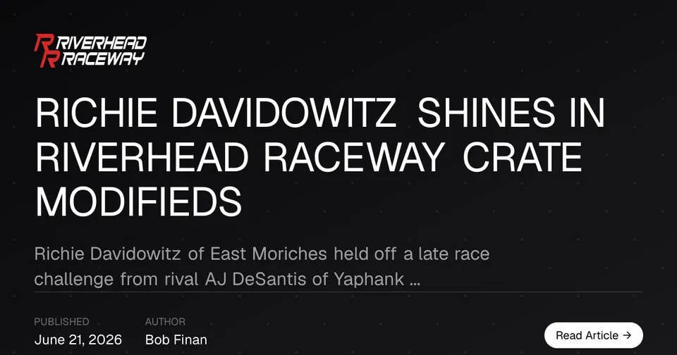 Richie Davidowitz Claims Crate Modified Victory at Riverhead