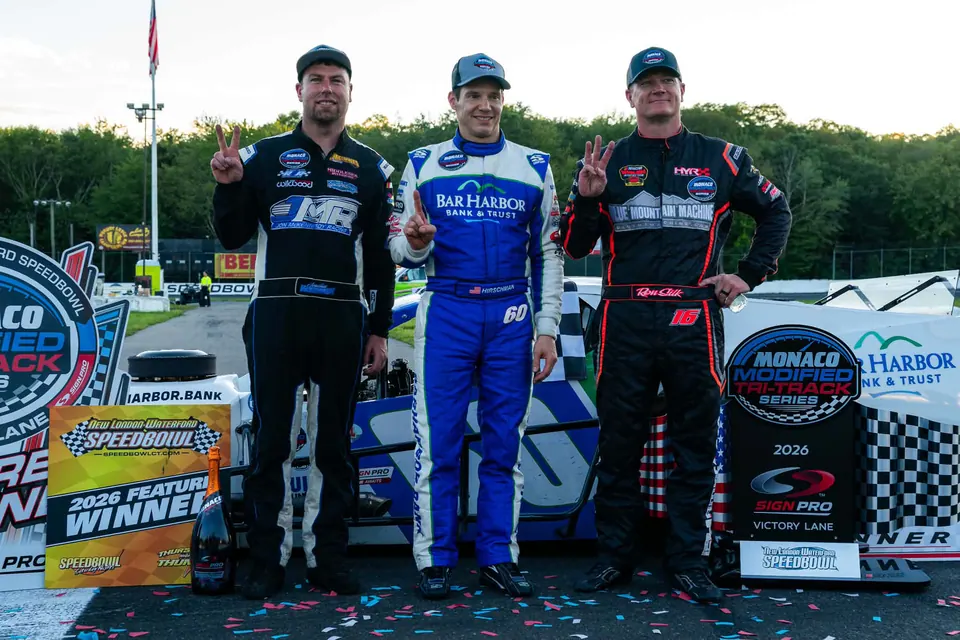 Hirschman Sweeps Waterford as Monaco Modified Championship Battle Tightens